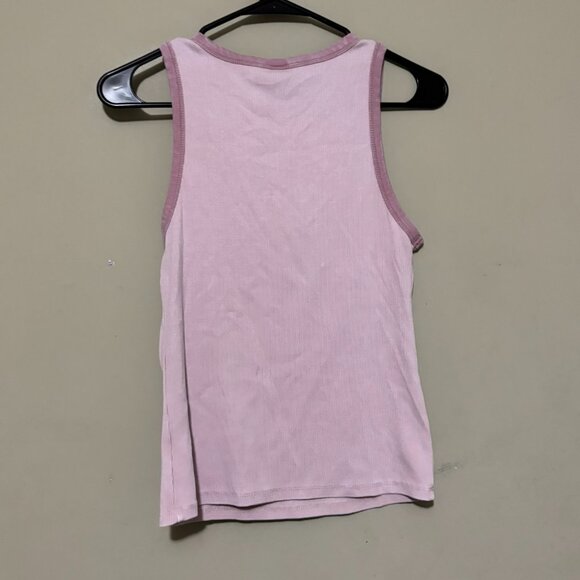 Wild Fable Ribbed Tank Top Lilac Pink Sleeveless Fitted Mauve Tart Size Medium - Picture 2 of 4
